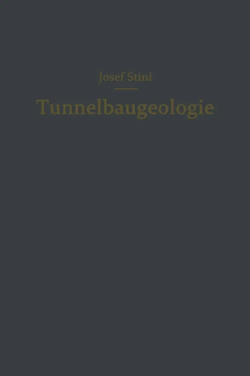 Cover: 9783709177648 | Tunnelbaugeologie | Josef Stini | Taschenbuch | xi | Deutsch | 2012
