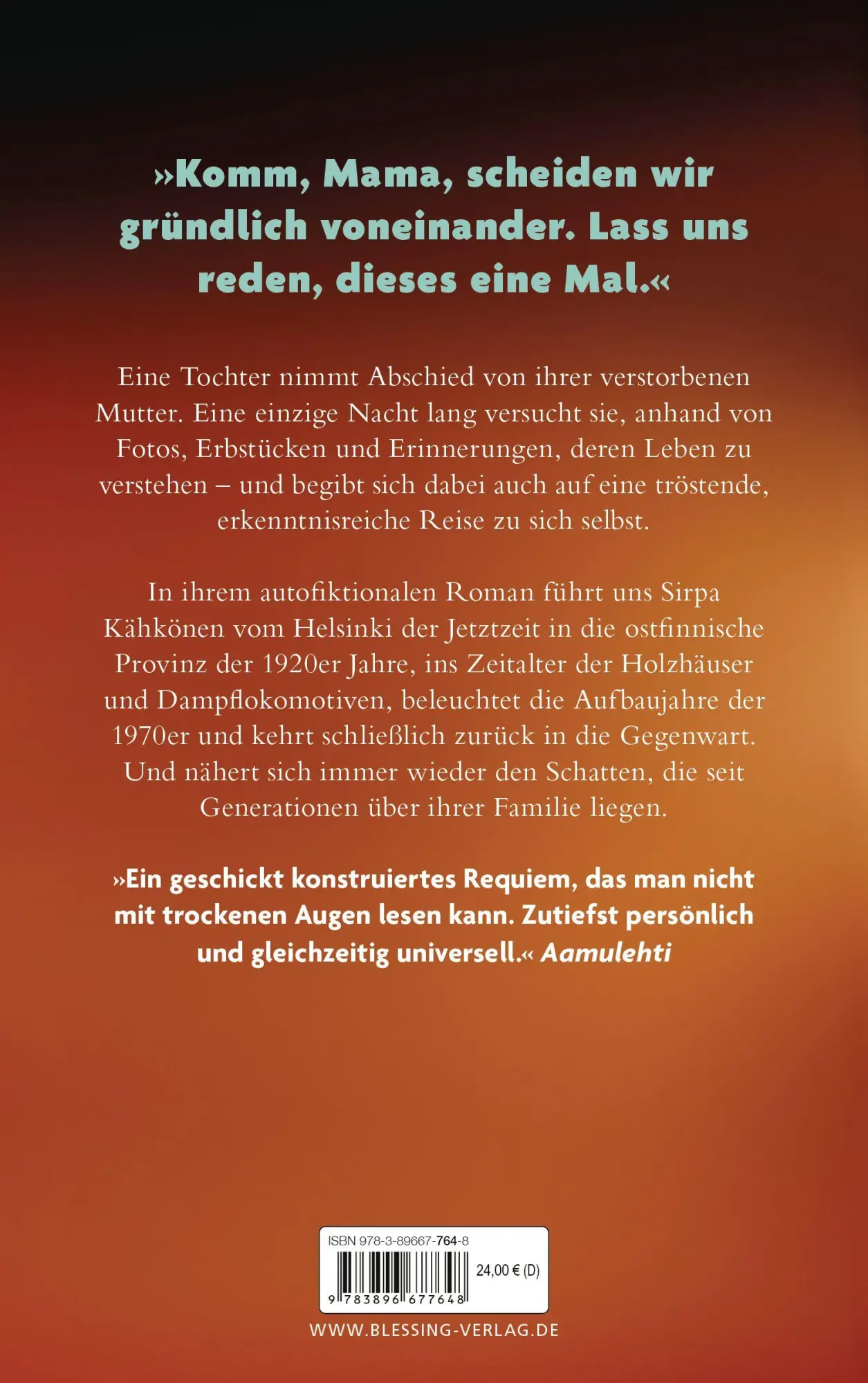 Bild: 9783896677648 | Komm, Mama | 'Therapeutische, heilende Literatur.' Demokraatti | Buch