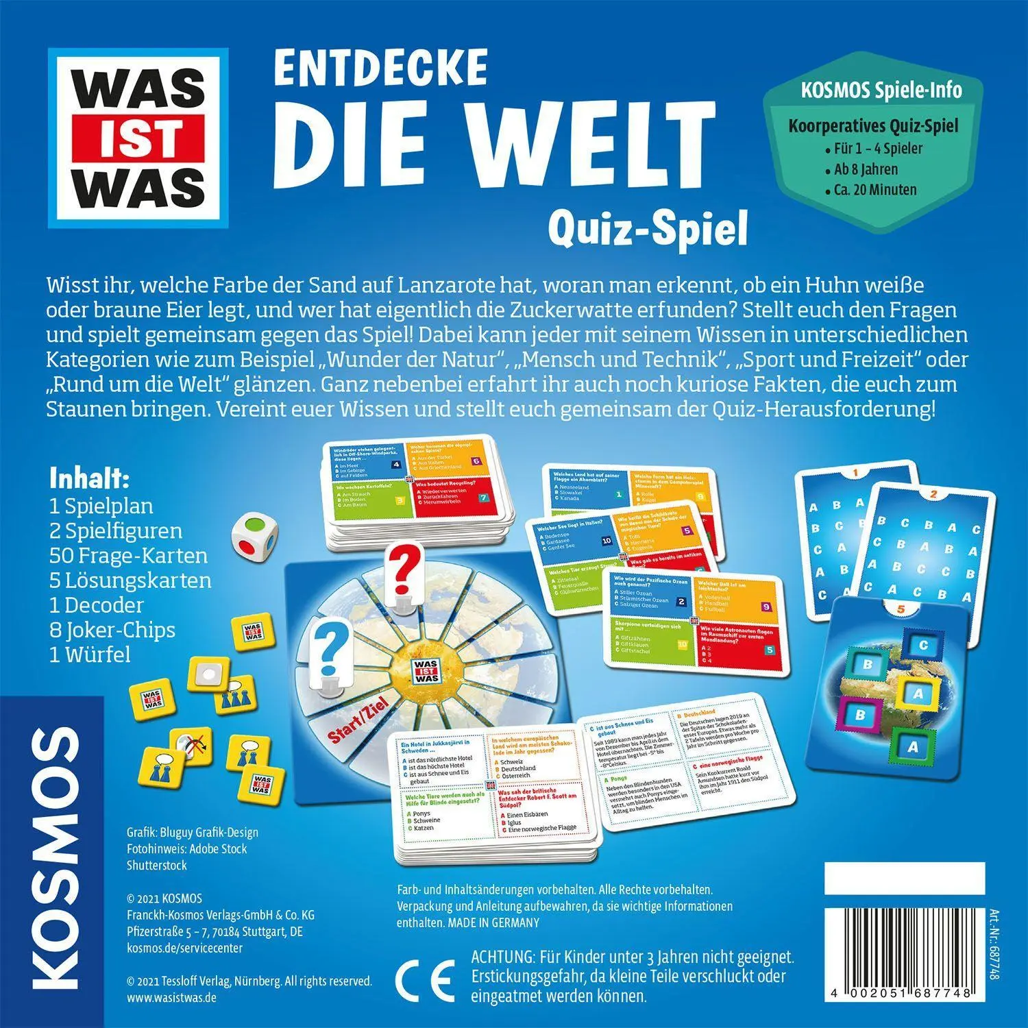Bild: 4002051687748 | WAS IST WAS Entdecke die Welt | Spiel | Brettspiel | 687748 | Deutsch