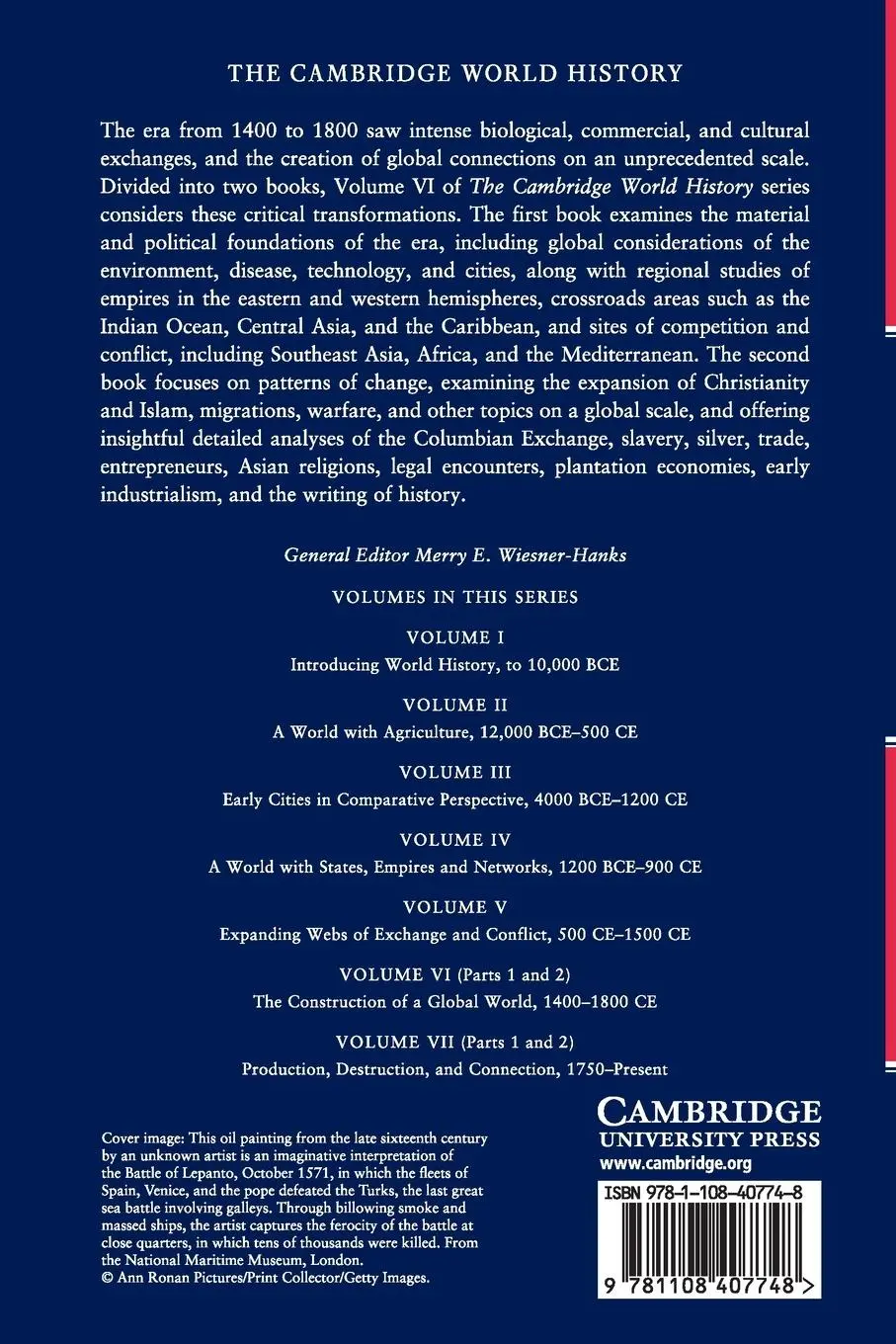Rückseite: 9781108407748 | The Cambridge World History | Merry E. Wiesner-Hanks | Taschenbuch