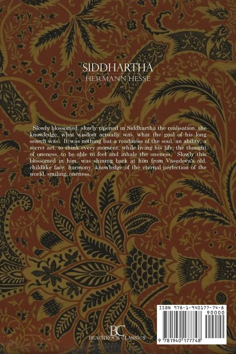 Rückseite: 9781940177748 | Siddhartha | A Novel | Hermann Hesse | Taschenbuch | Englisch | 2020