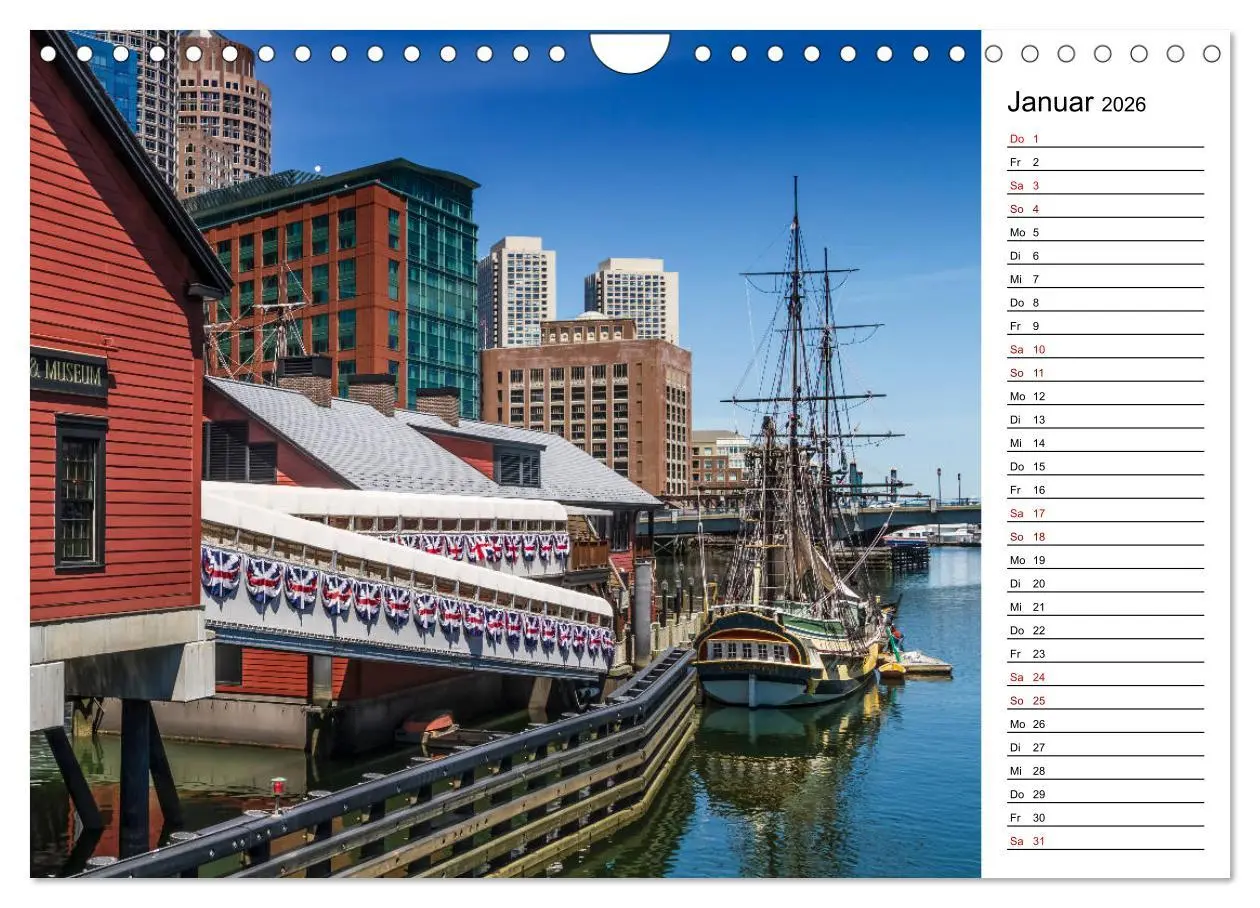 Bild: 9783457857748 | Stadtansichten aus Boston (Wandkalender 2026 DIN A4 quer), CALVENDO...