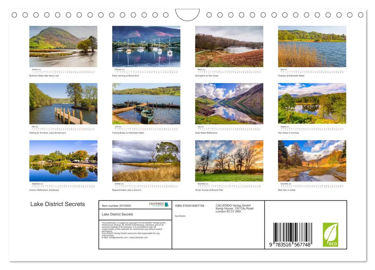 Bild: 9783516567748 | Lake District Secrets (Wall Calendar 2026 DIN A4 landscape),...