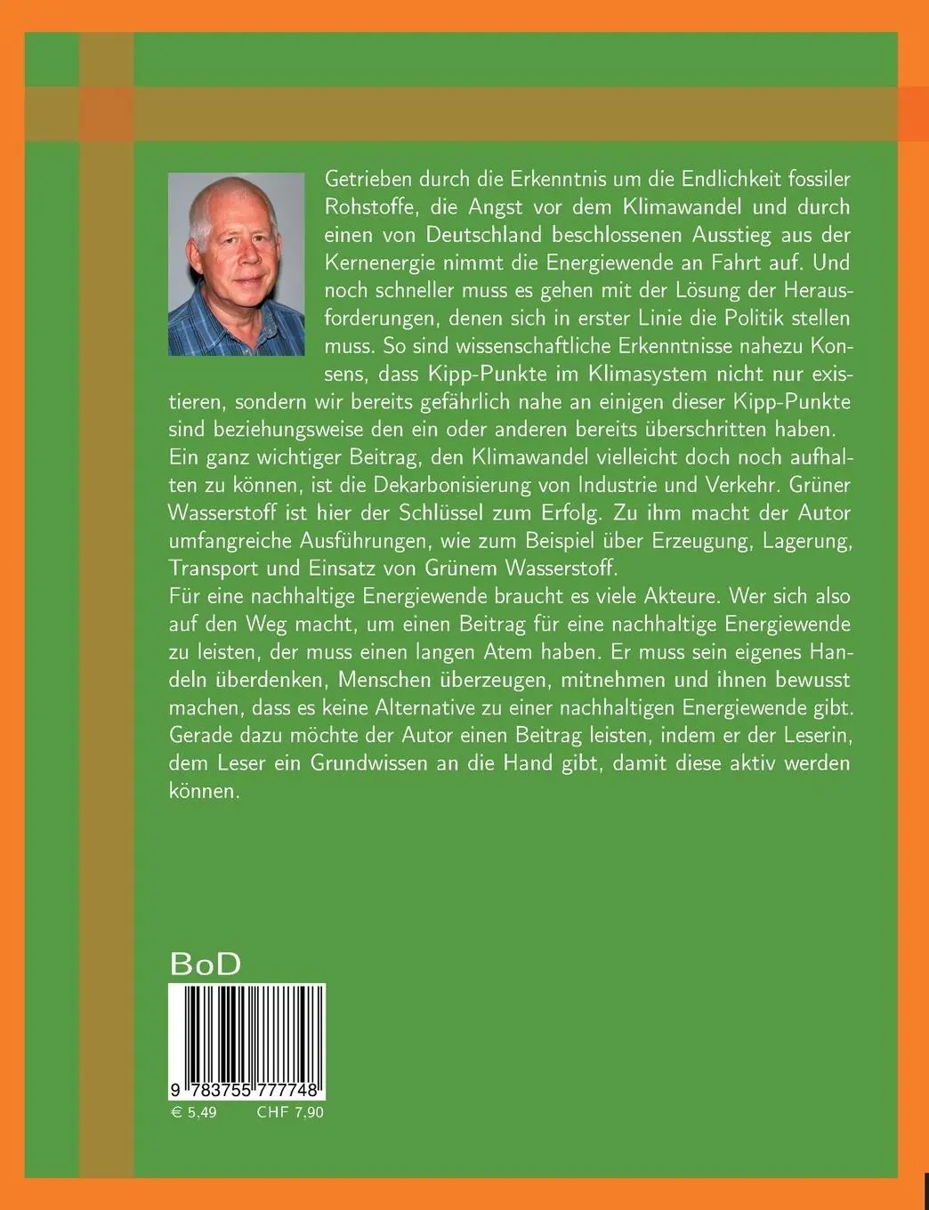 Rückseite: 9783755777748 | Grüner Wasserstoff | Ein Überblick und mehr | Ewald Eckert | Buch