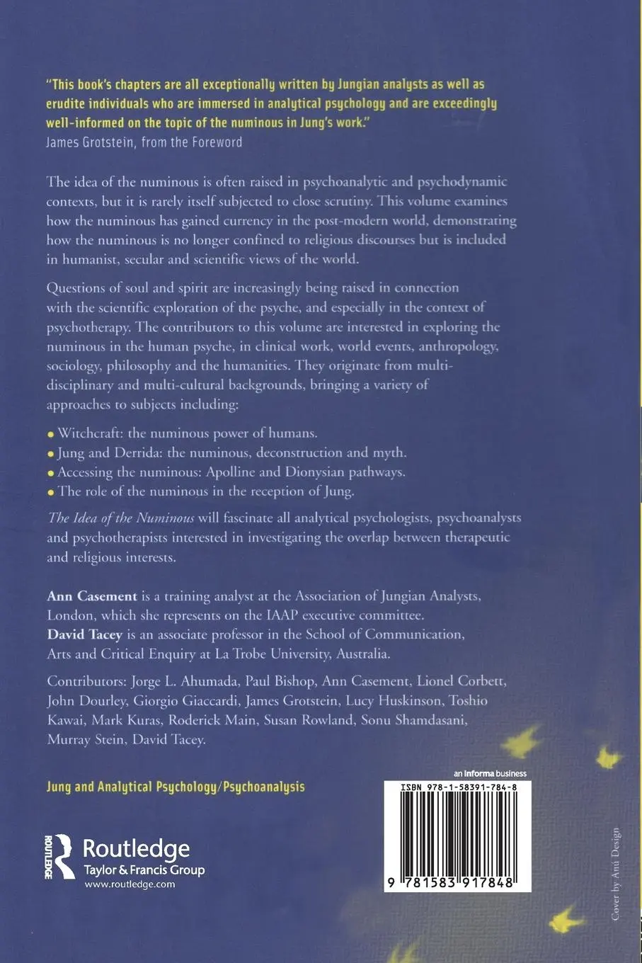 Rückseite: 9781583917848 | The Idea of the Numinous | Ann Casement (u. a.) | Taschenbuch | 2006