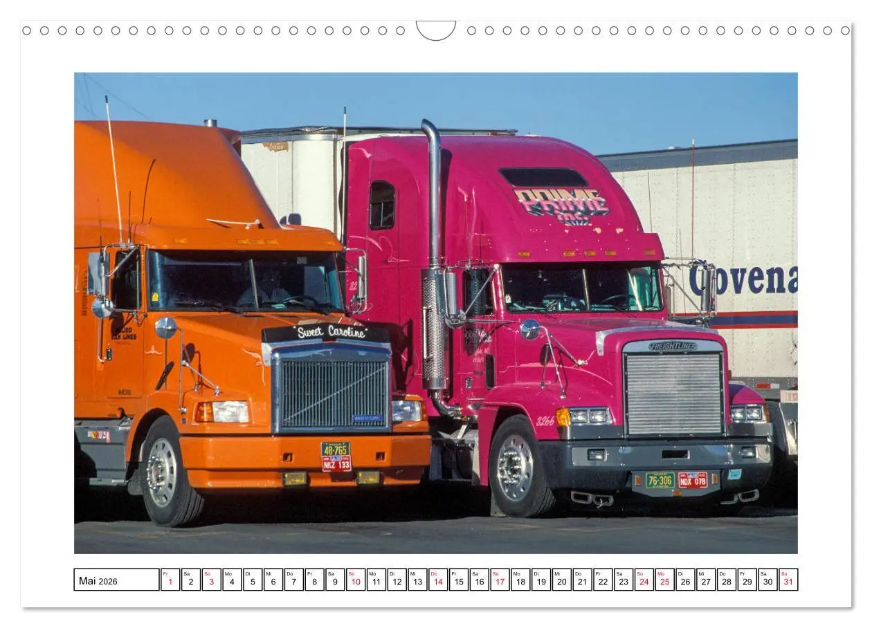 Bild: 9783457777848 | US-Trucks - Auf Achse in Amerika (Wandkalender 2026 DIN A3 quer),...