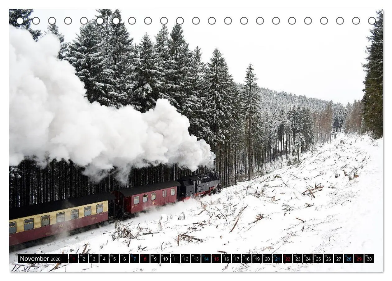 Bild: 9783457847848 | Dampf am Brocken - Die Harzquerbahn (Tischkalender 2026 DIN A5...