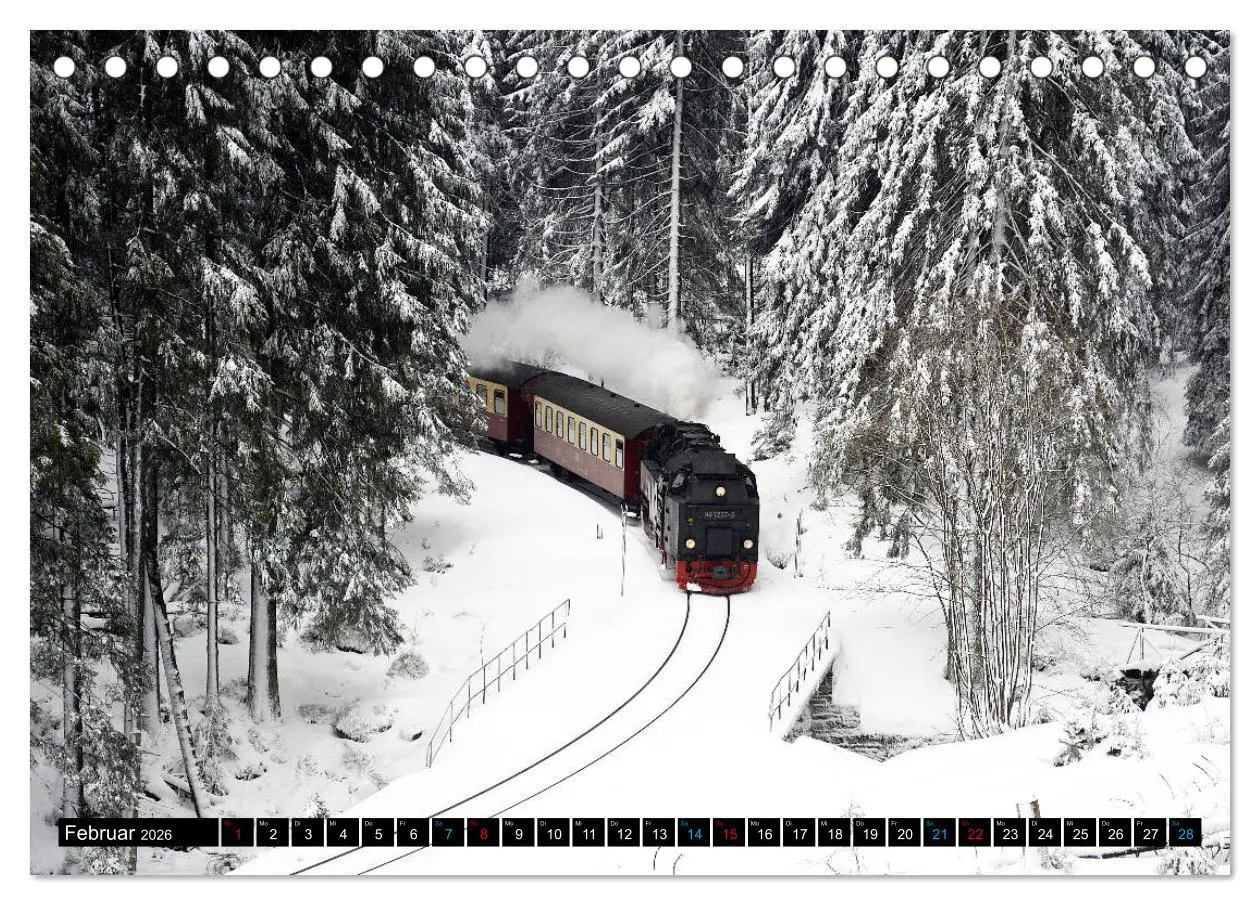 Bild: 9783457847848 | Dampf am Brocken - Die Harzquerbahn (Tischkalender 2026 DIN A5...