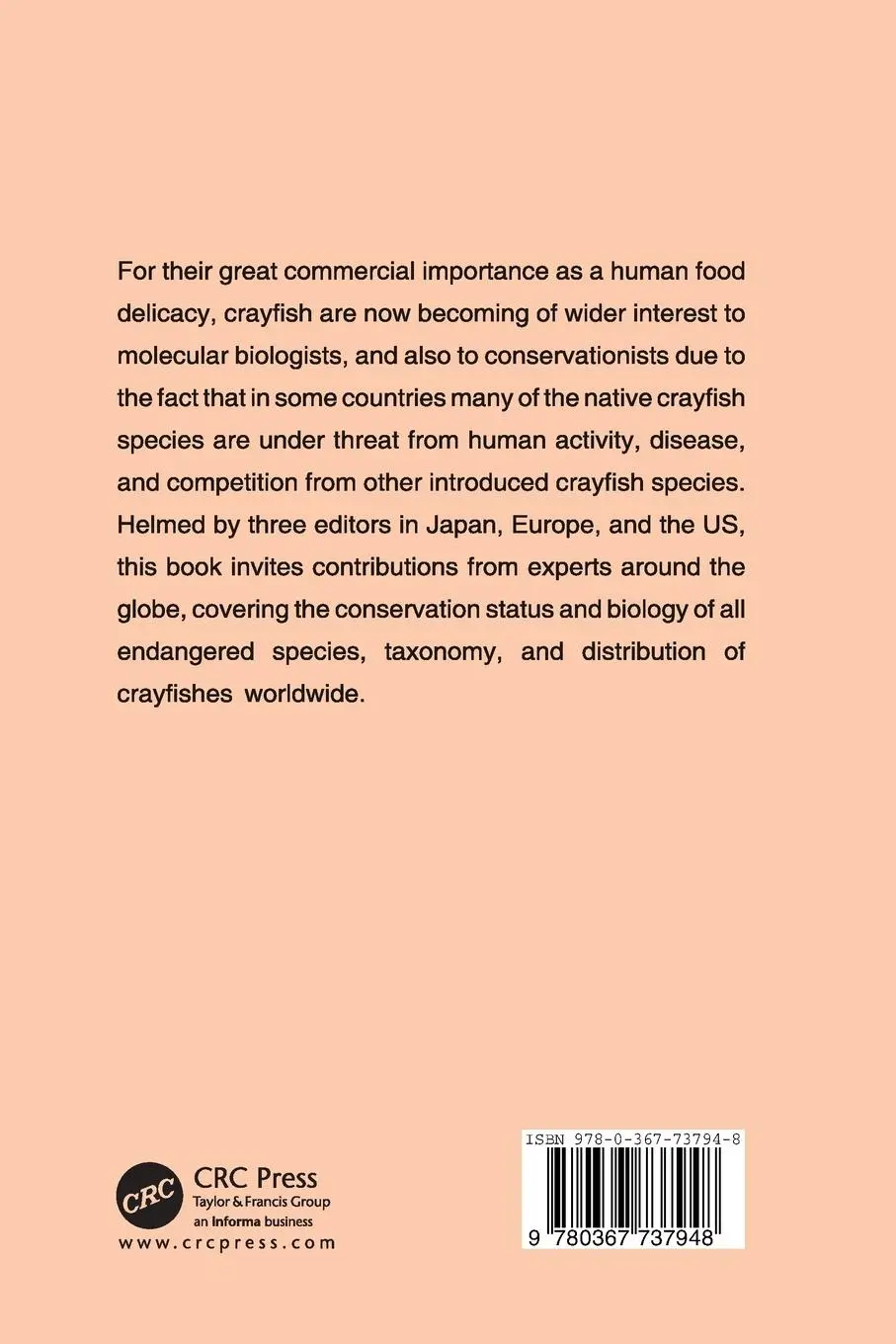 Rückseite: 9780367737948 | Freshwater Crayfish | A Global Overview | Tadashi Kawai (u. a.) | Buch