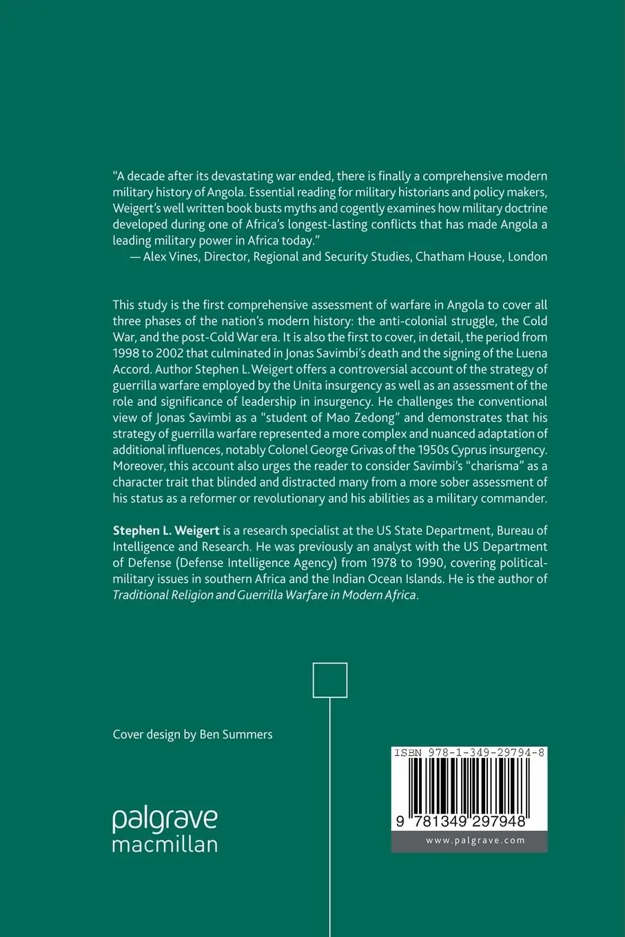 Rückseite: 9781349297948 | Angola | A Modern Military History, 1961-2002 | S. Weigert | Buch | xi