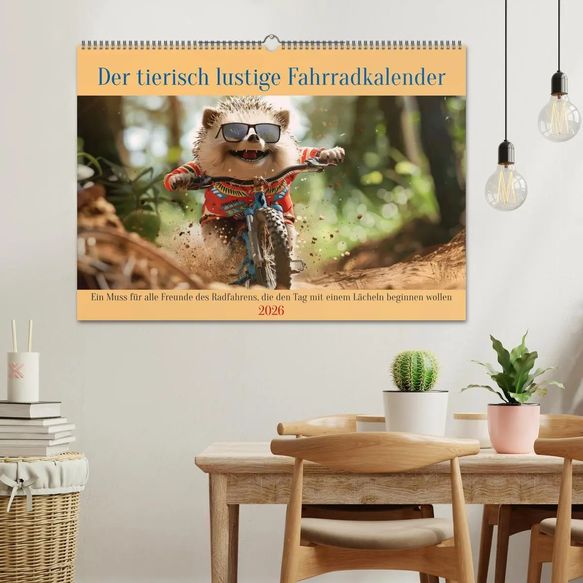 Bild: 9783457387948 | Der tierisch lustige Fahrradkalender (Wandkalender 2026 DIN A2...