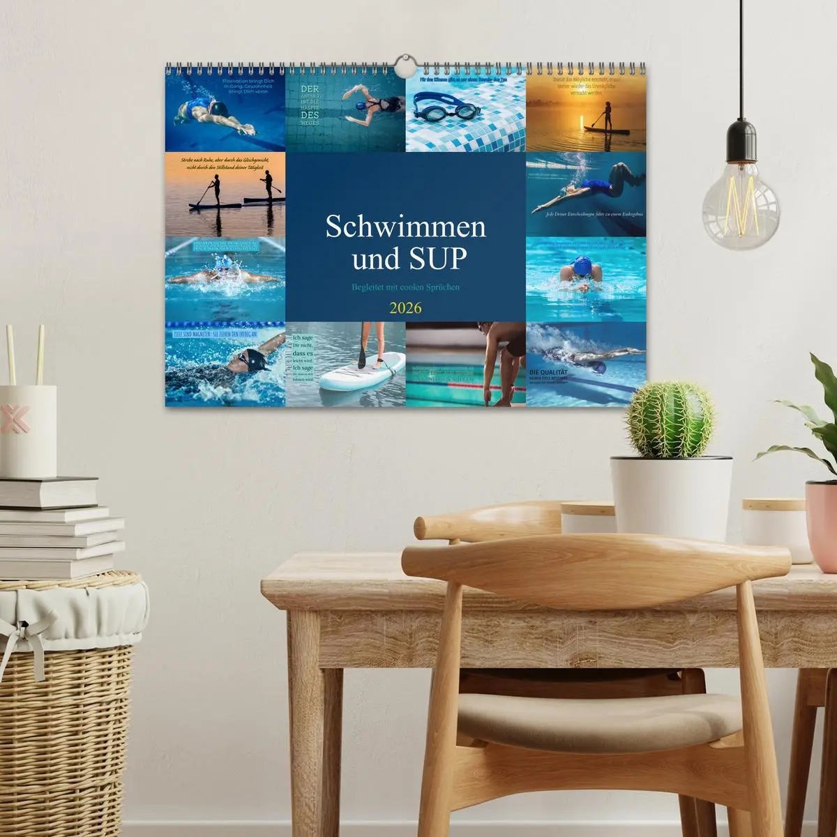 Bild: 9783457527948 | Schwimmen und SUP Begleitet mit coolen Sprüchen (Wandkalender 2026...