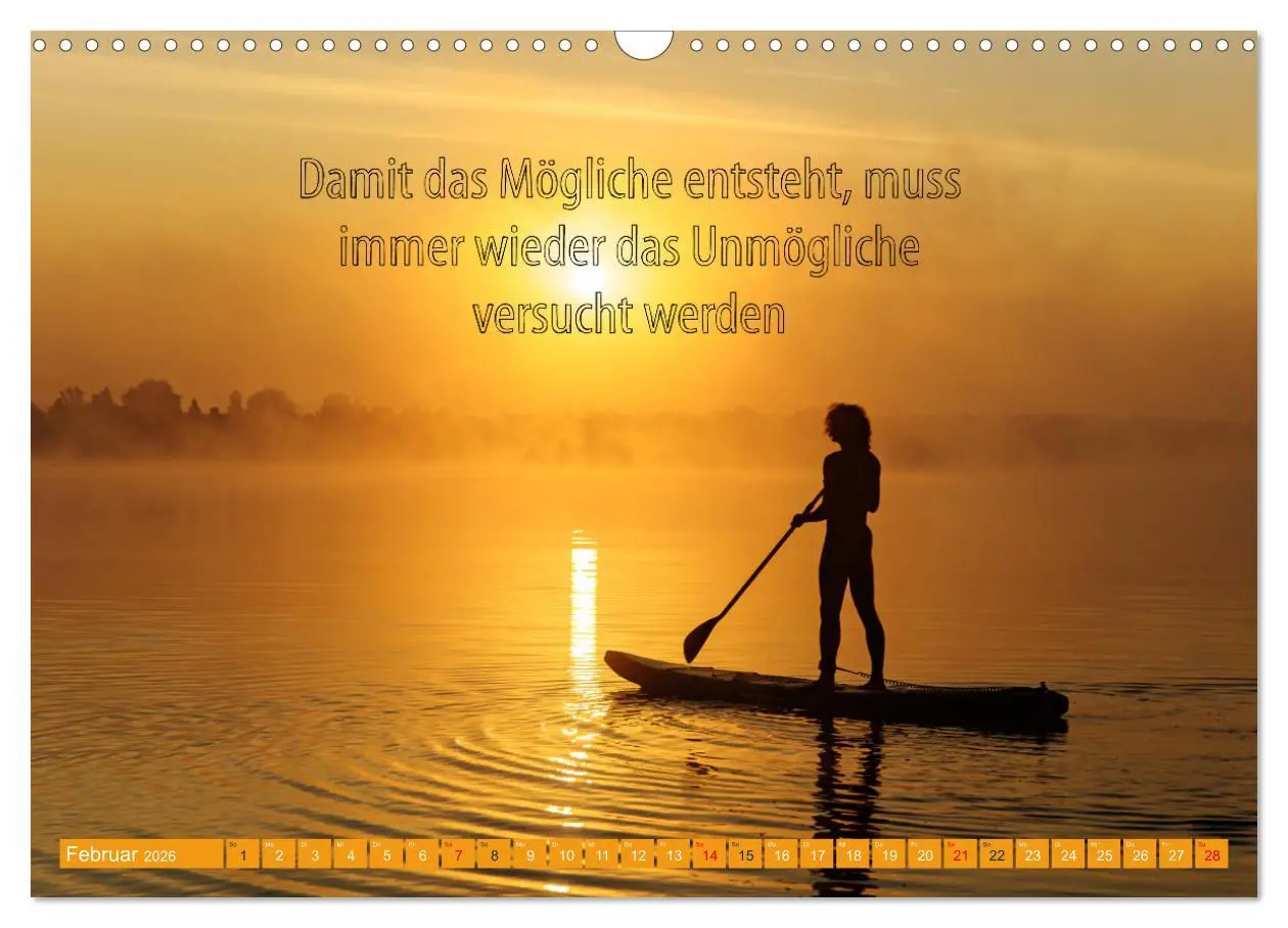 Bild: 9783457527948 | Schwimmen und SUP Begleitet mit coolen Sprüchen (Wandkalender 2026...