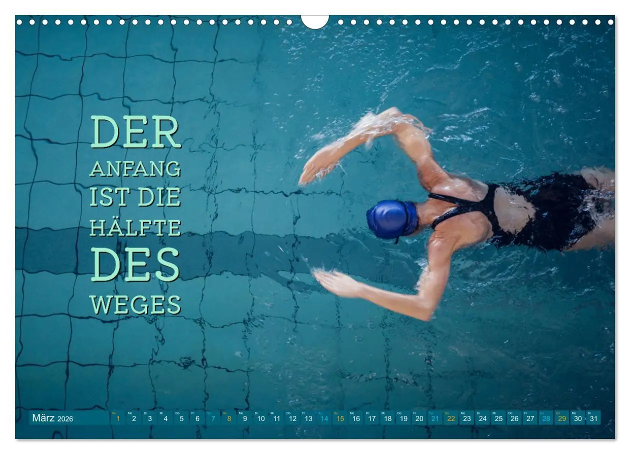Bild: 9783457527948 | Schwimmen und SUP Begleitet mit coolen Sprüchen (Wandkalender 2026...