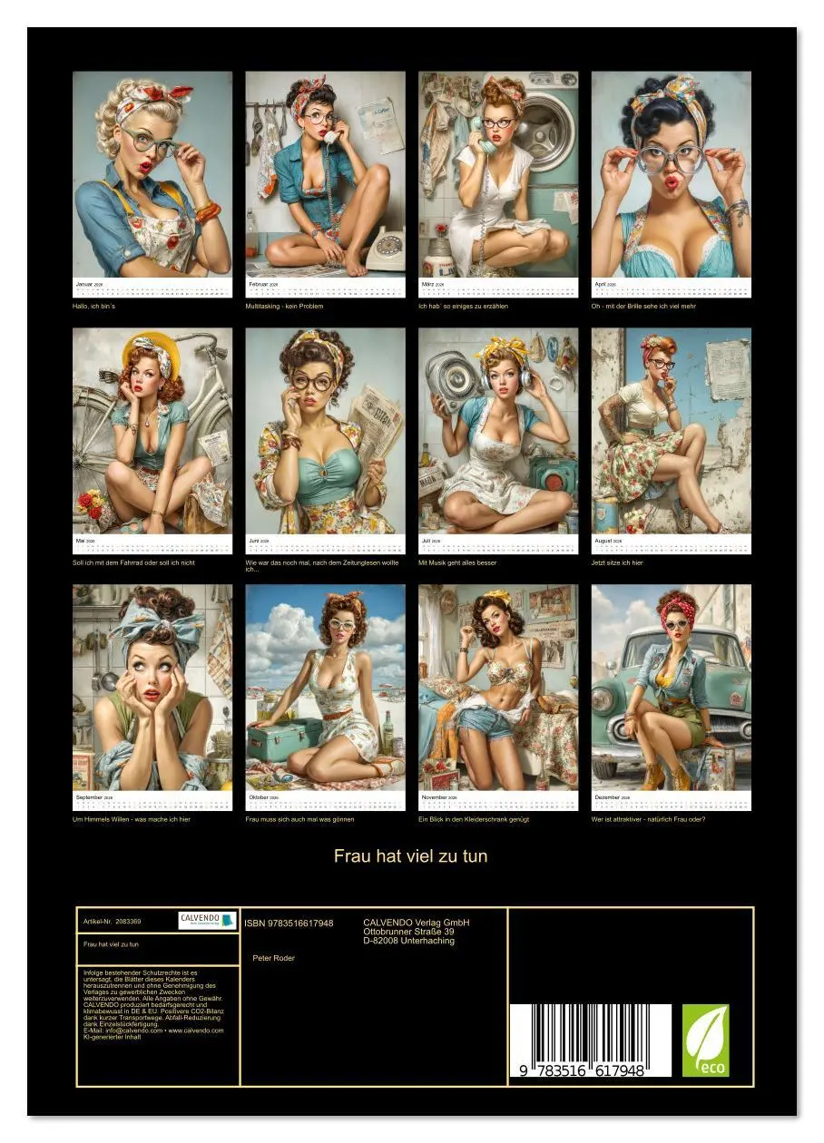 Bild: 9783516617948 | Frau hat viel zu tun (Wandkalender 2026 DIN A4 hoch), CALVENDO...