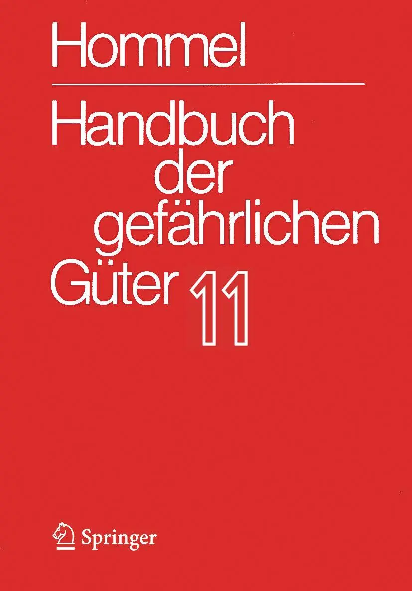 Cover: 9783662697948 | Handbuch der gefährlichen Güter. Band 11: Merkblätter 4136-4340 | Buch