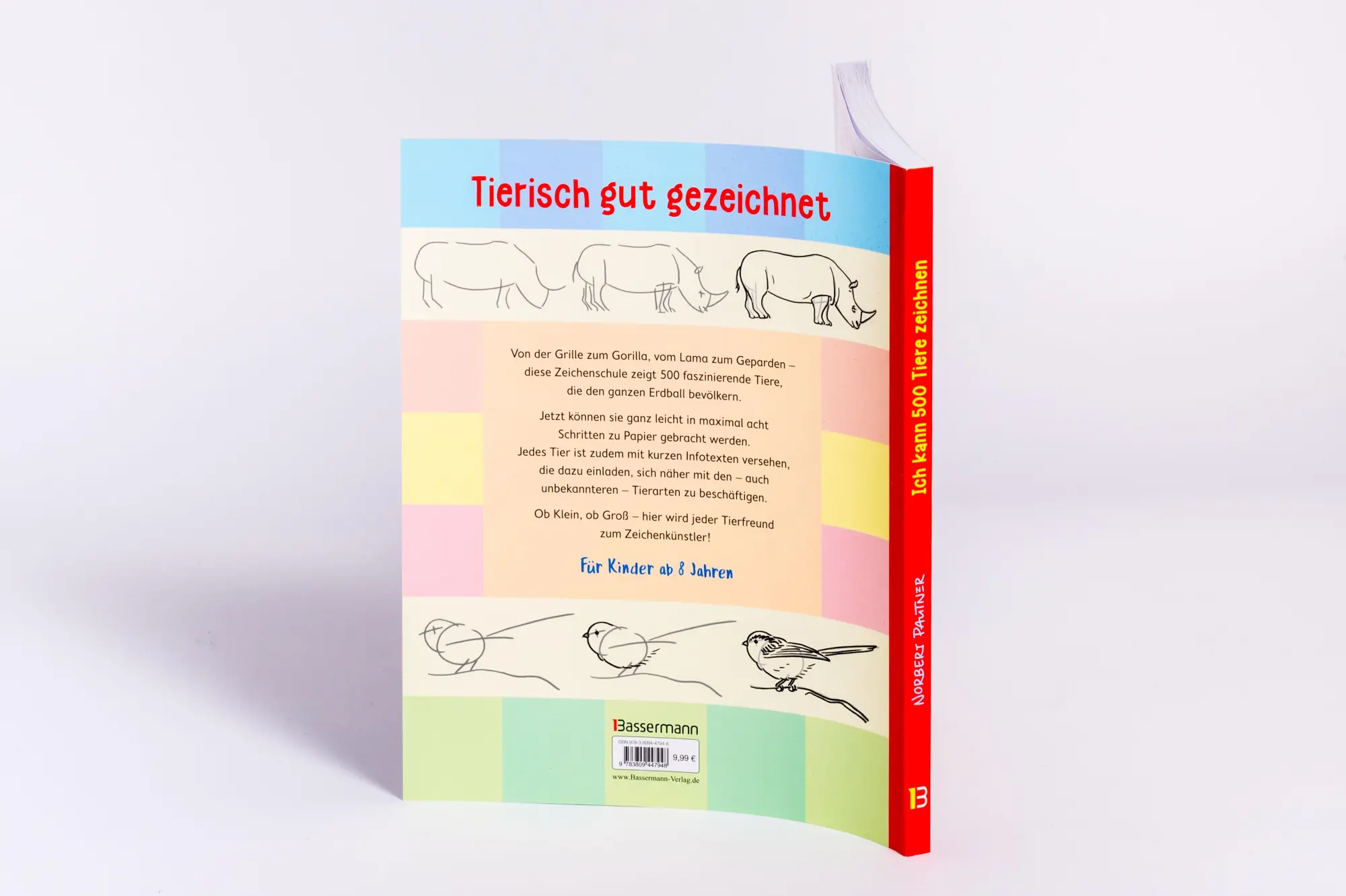 Bild: 9783809447948 | Ich kann 500 Tiere zeichnen. Die Zeichenschule für Kinder ab 8 Jahren