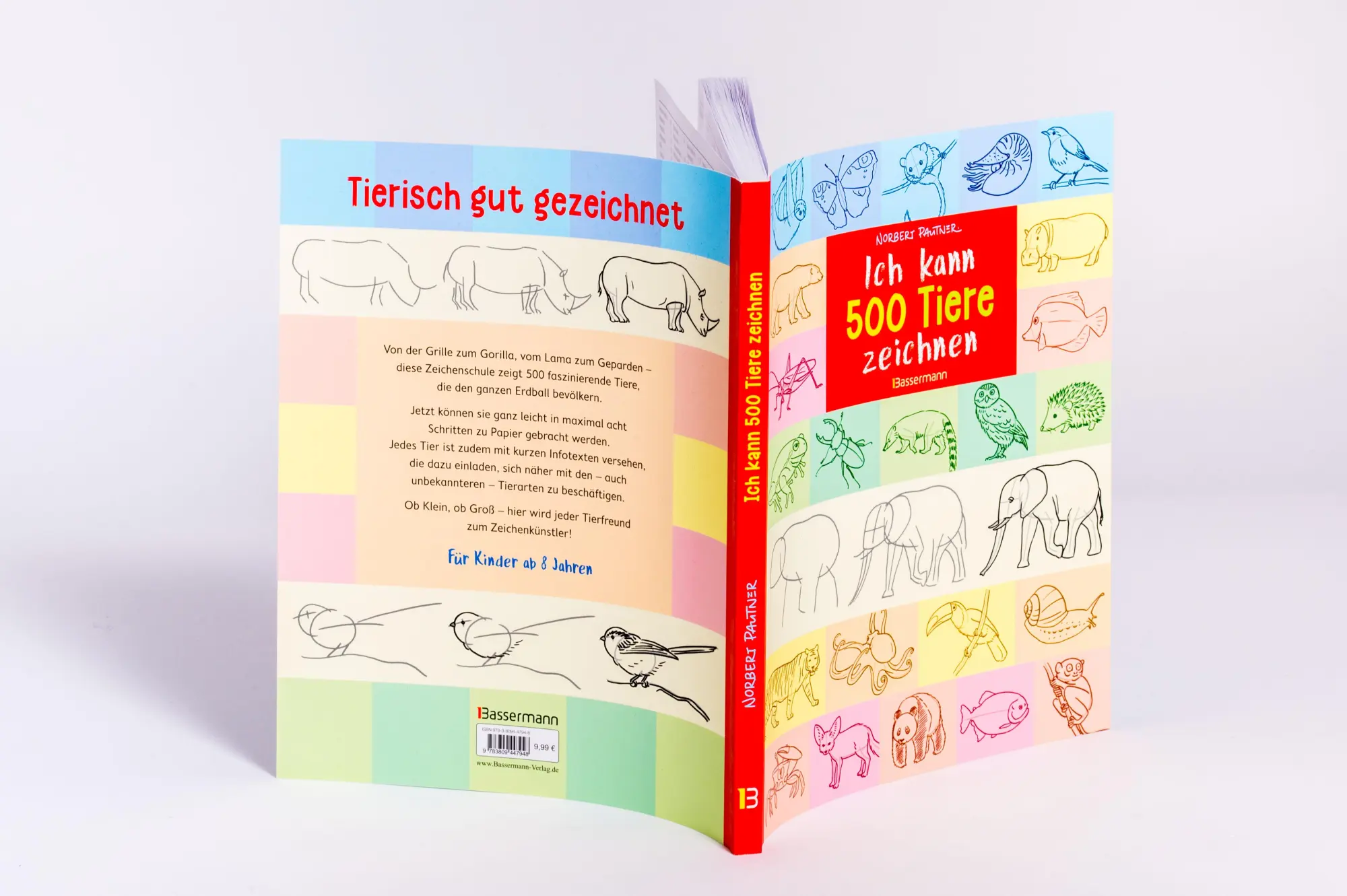Bild: 9783809447948 | Ich kann 500 Tiere zeichnen. Die Zeichenschule für Kinder ab 8 Jahren