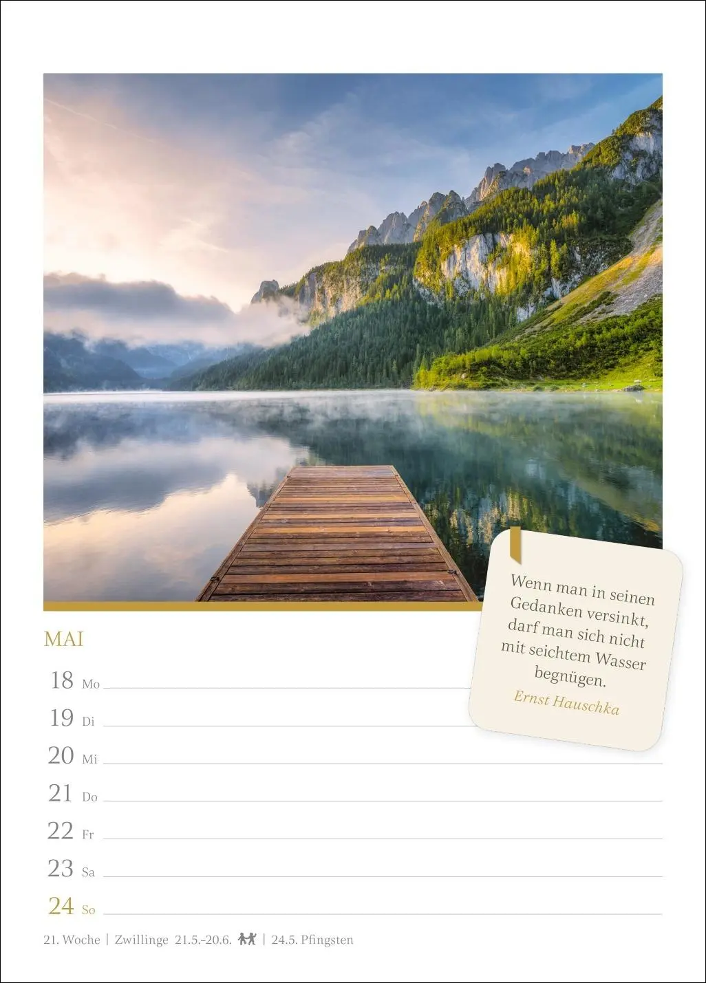Bild: 9783840037948 | Momente der Achtsamkeit Wochenkalender 2026 - Wochenkalender mit...