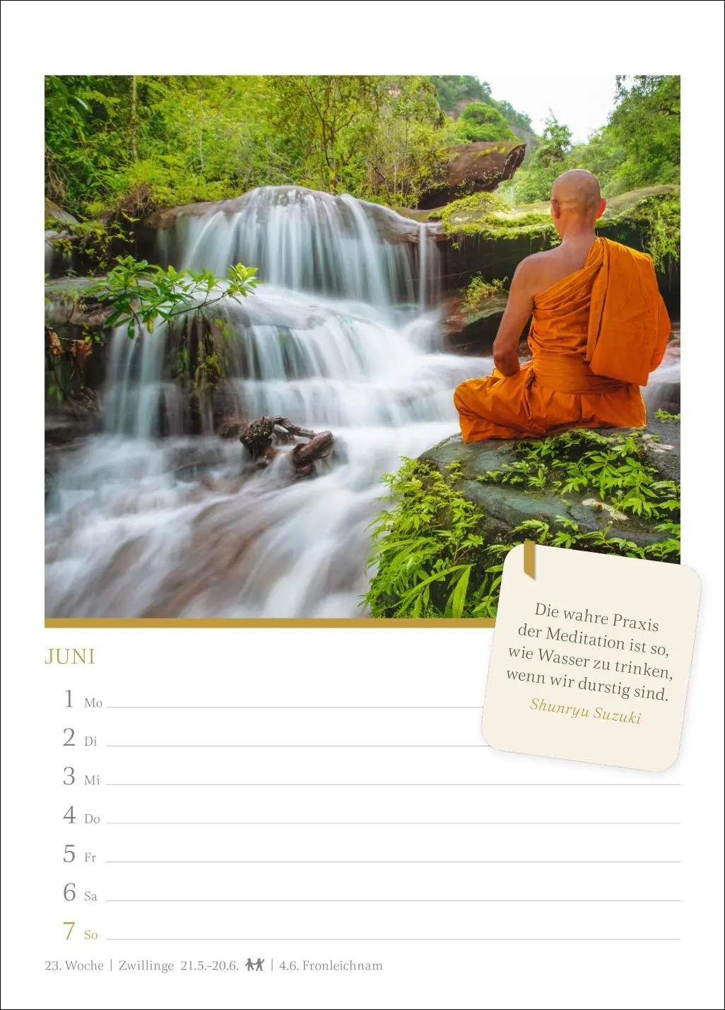 Bild: 9783840037948 | Momente der Achtsamkeit Wochenkalender 2026 - Wochenkalender mit...