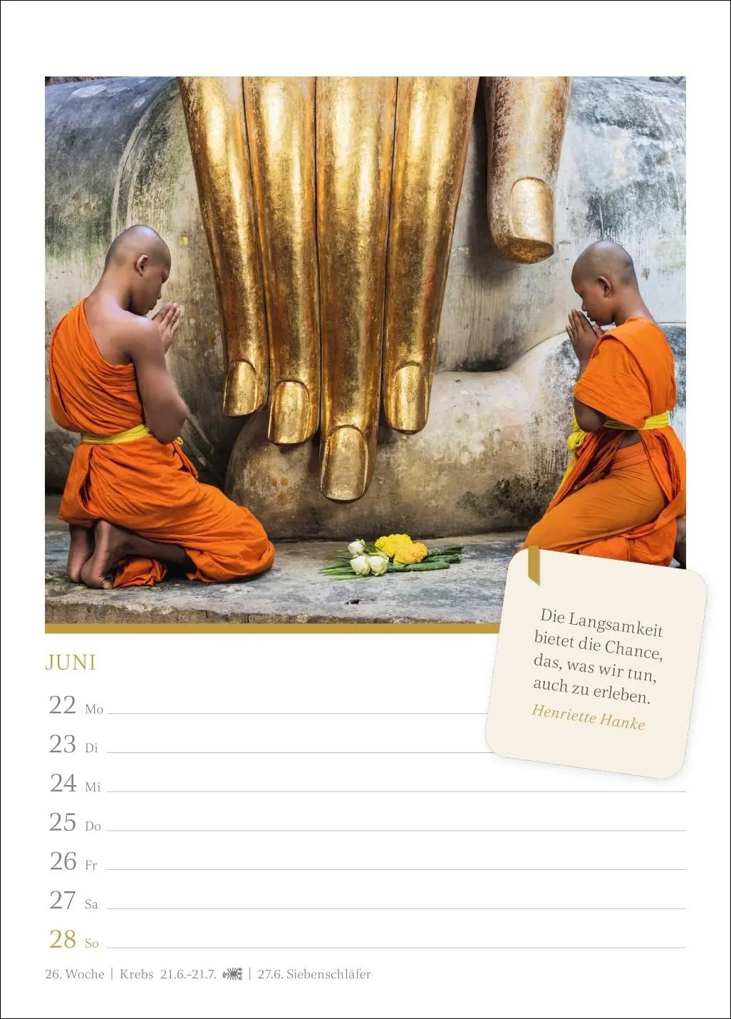 Bild: 9783840037948 | Momente der Achtsamkeit Wochenkalender 2026 - Wochenkalender mit...