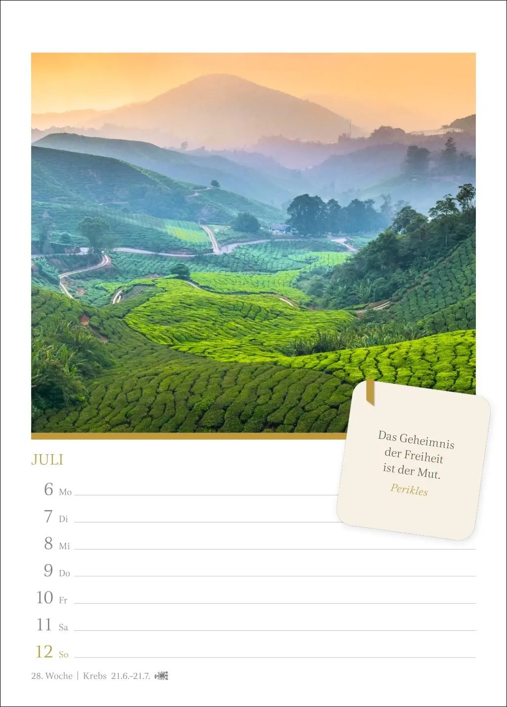Bild: 9783840037948 | Momente der Achtsamkeit Wochenkalender 2026 - Wochenkalender mit...