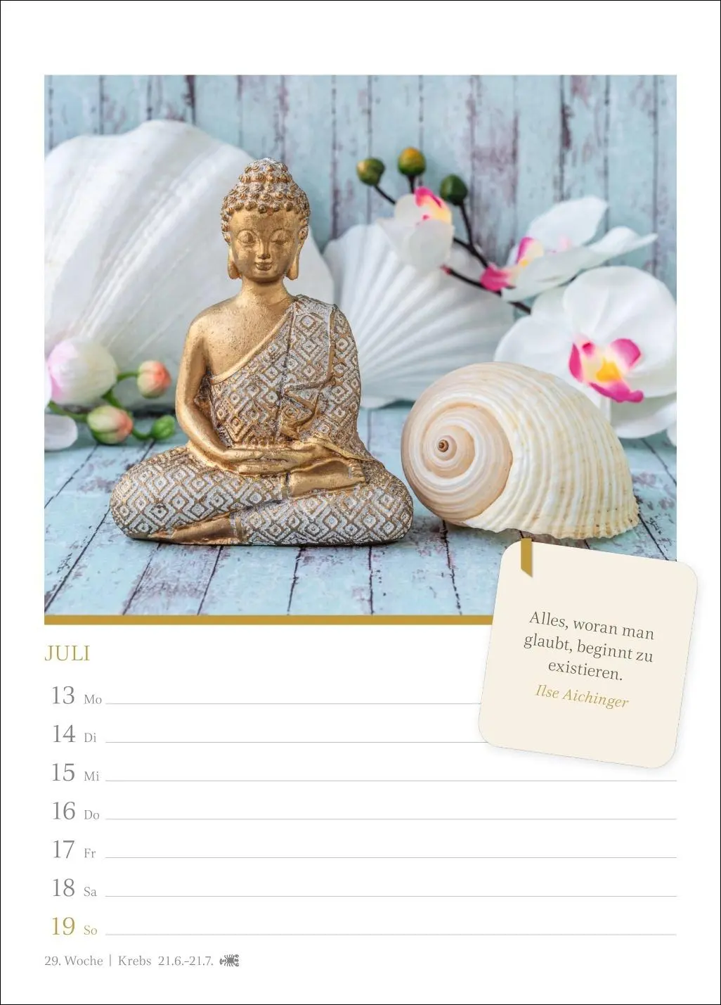 Bild: 9783840037948 | Momente der Achtsamkeit Wochenkalender 2026 - Wochenkalender mit...