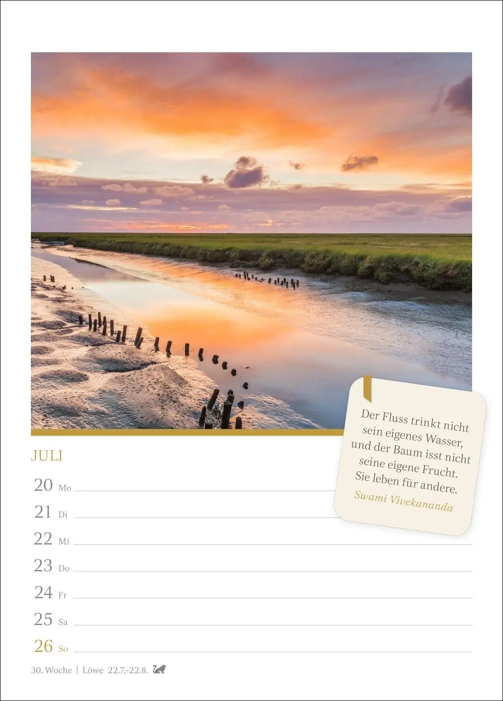 Bild: 9783840037948 | Momente der Achtsamkeit Wochenkalender 2026 - Wochenkalender mit...