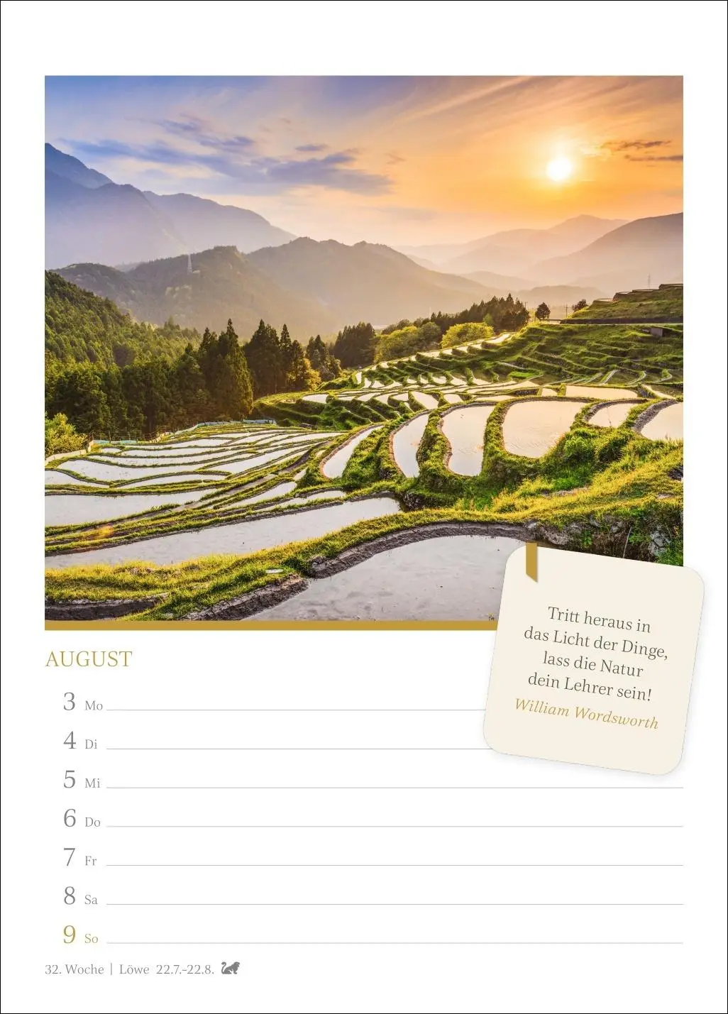 Bild: 9783840037948 | Momente der Achtsamkeit Wochenkalender 2026 - Wochenkalender mit...