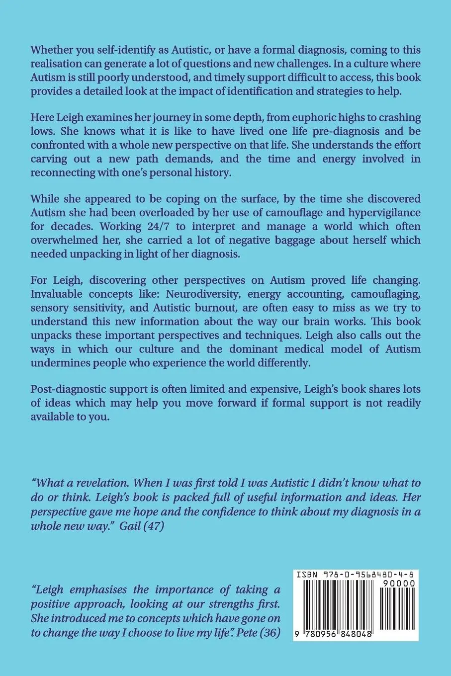 Rückseite: 9780956848048 | The Undercover Autistic | Navigating Your Diagnosis | Leigh East