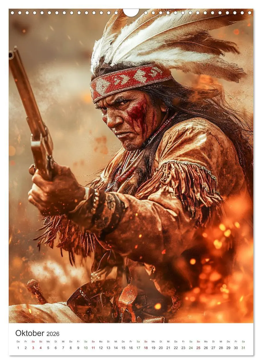 Bild: 9783457278048 | Die Krieger des Westens (Wandkalender 2026 DIN A3 hoch), CALVENDO...