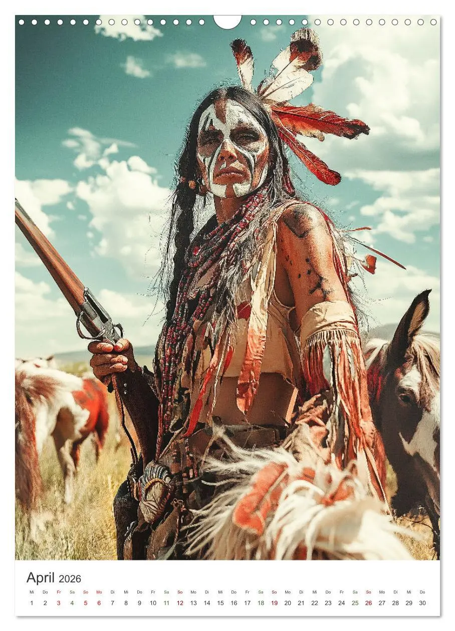 Bild: 9783457278048 | Die Krieger des Westens (Wandkalender 2026 DIN A3 hoch), CALVENDO...