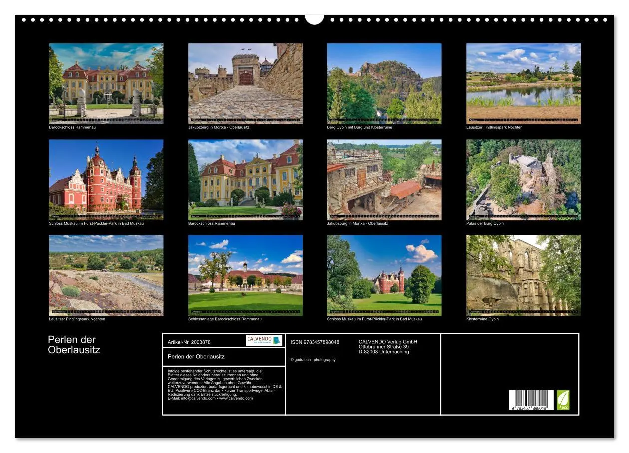 Bild: 9783457898048 | Perlen der Oberlausitz (Wandkalender 2026 DIN A2 quer), CALVENDO...