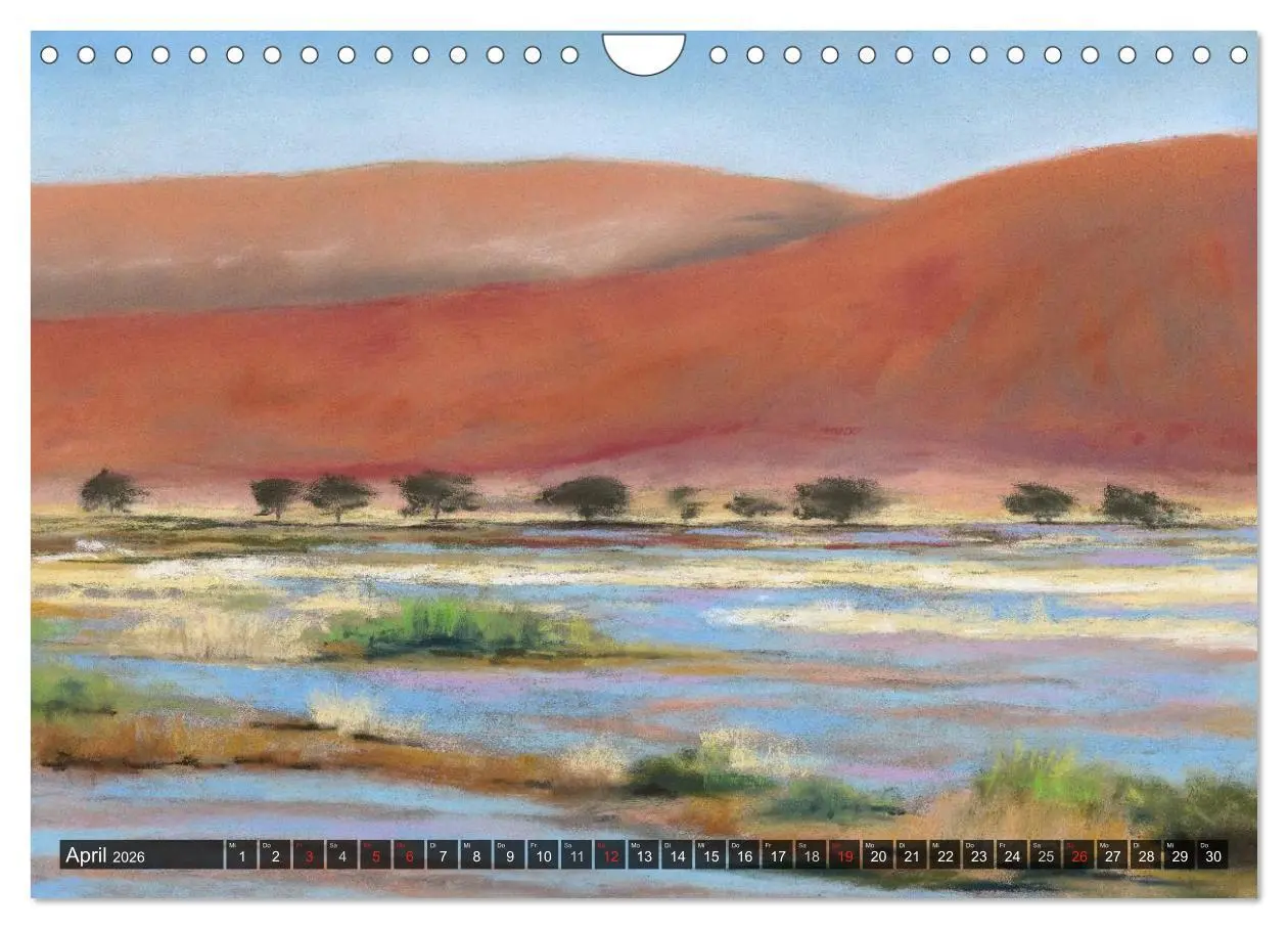 Bild: 9783457968048 | Afrika in Pastellgemälden (Wandkalender 2026 DIN A4 quer), CALVENDO...