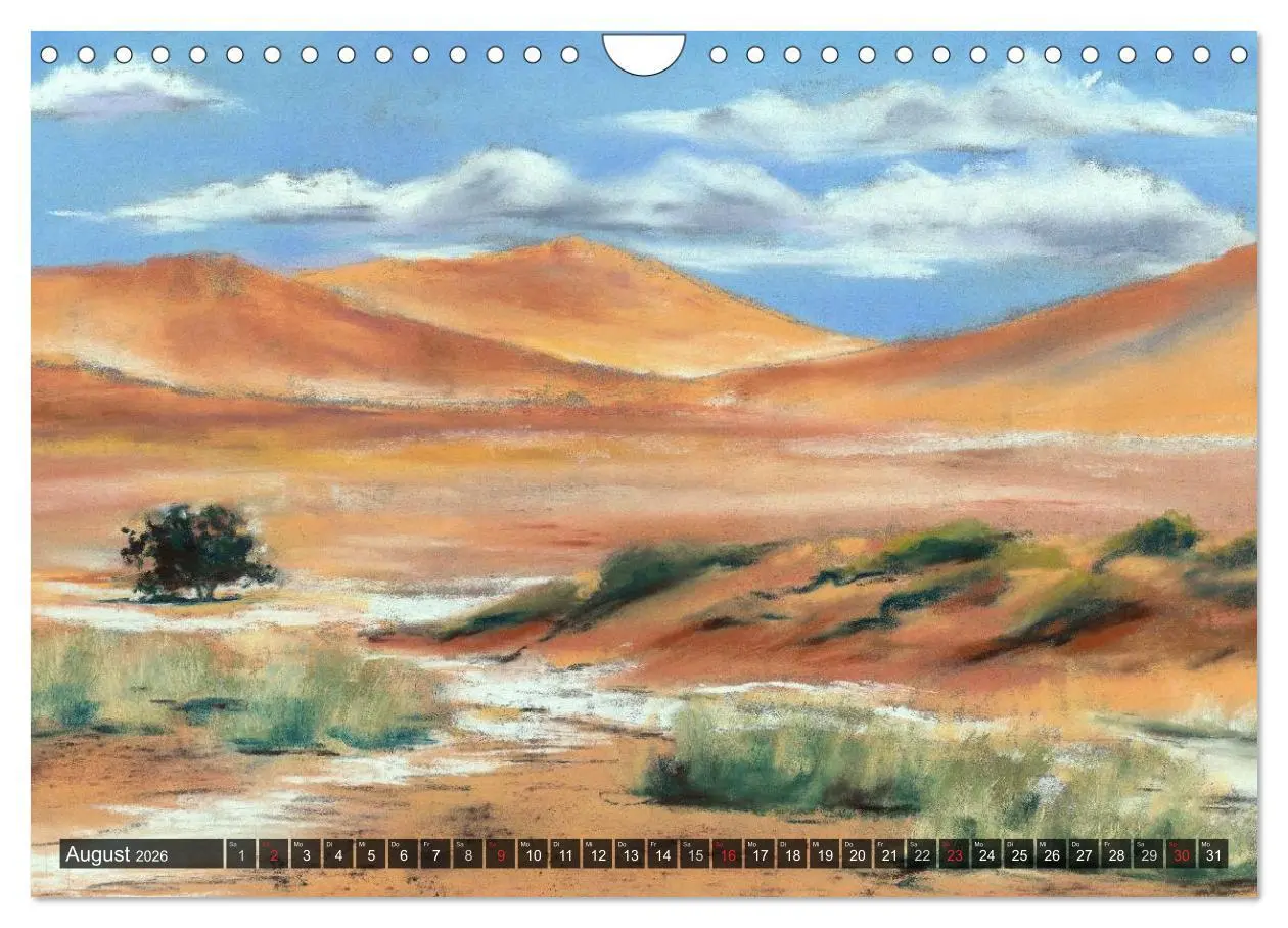 Bild: 9783457968048 | Afrika in Pastellgemälden (Wandkalender 2026 DIN A4 quer), CALVENDO...