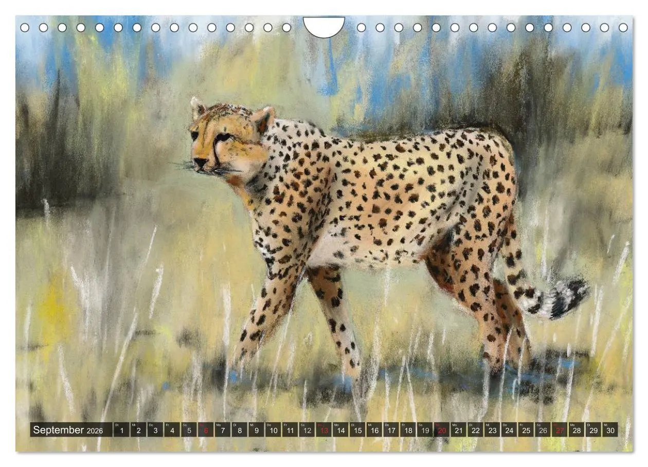 Bild: 9783457968048 | Afrika in Pastellgemälden (Wandkalender 2026 DIN A4 quer), CALVENDO...