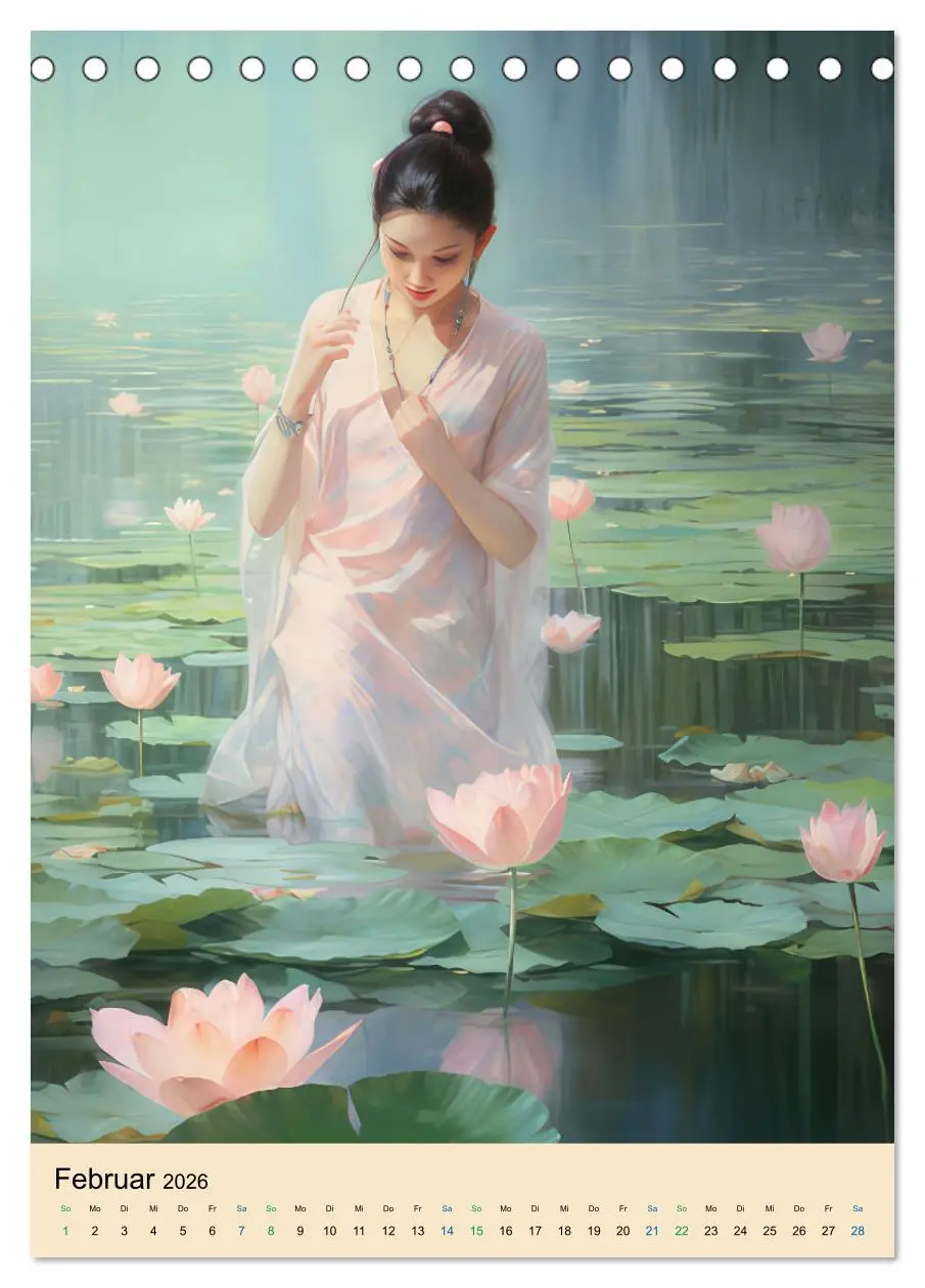 Bild: 9783516298048 | Impressionistische Bilder im Asienstil (Tischkalender 2026 DIN A5...