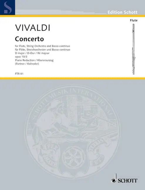 Cover: 9783795798048 | CONCERTO D-DUR OP 10/3 F 6/14 RV 428 PV 155 - FL ORCH | Vivaldi | Buch