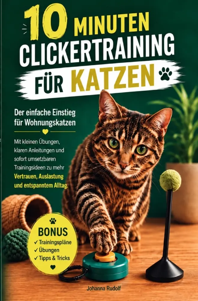 Cover: 9783912818048 | 10 Minuten Clickertraining für Katzen | Johanna Rudolf | Taschenbuch