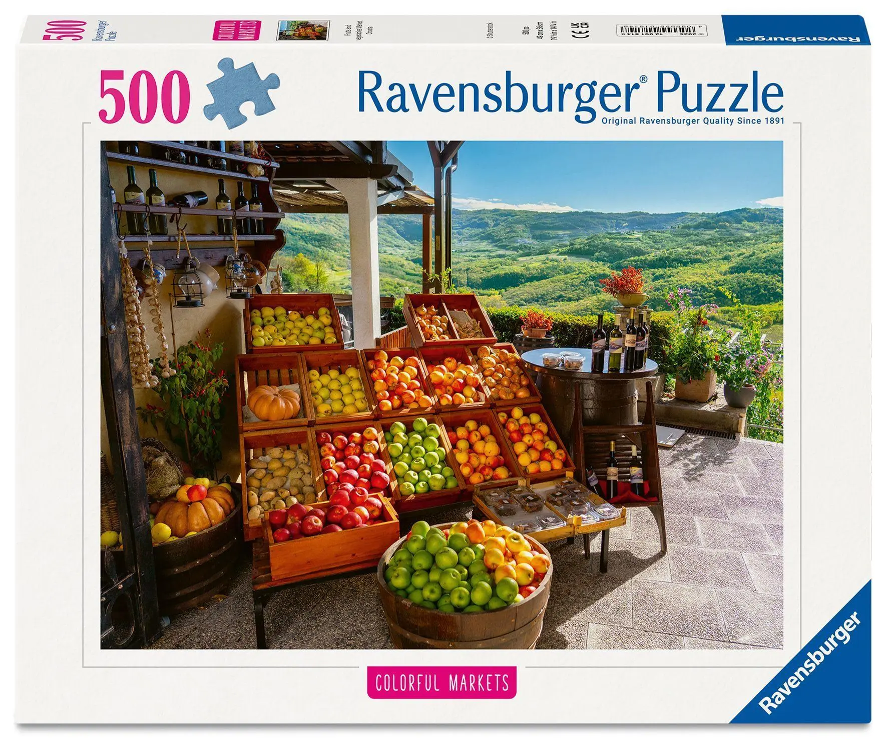 Cover: 4005555018148 | Erwachsenenpuzzle 500 Teile - Obst- und Gemüsemarkt, Kroatien | Spiel