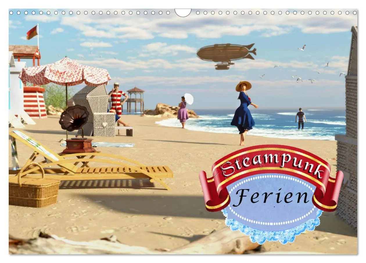 Cover: 9783383918148 | Steampunk Ferien (Wandkalender 2025 DIN A3 quer), CALVENDO...