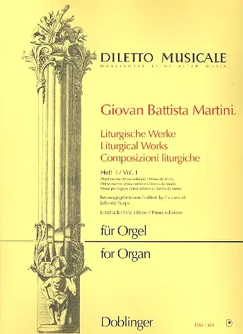 Cover: 9790012188148 | Liturgische Werke Band 1 | Orgelmessen Missa Solemnis - Messa da Morti