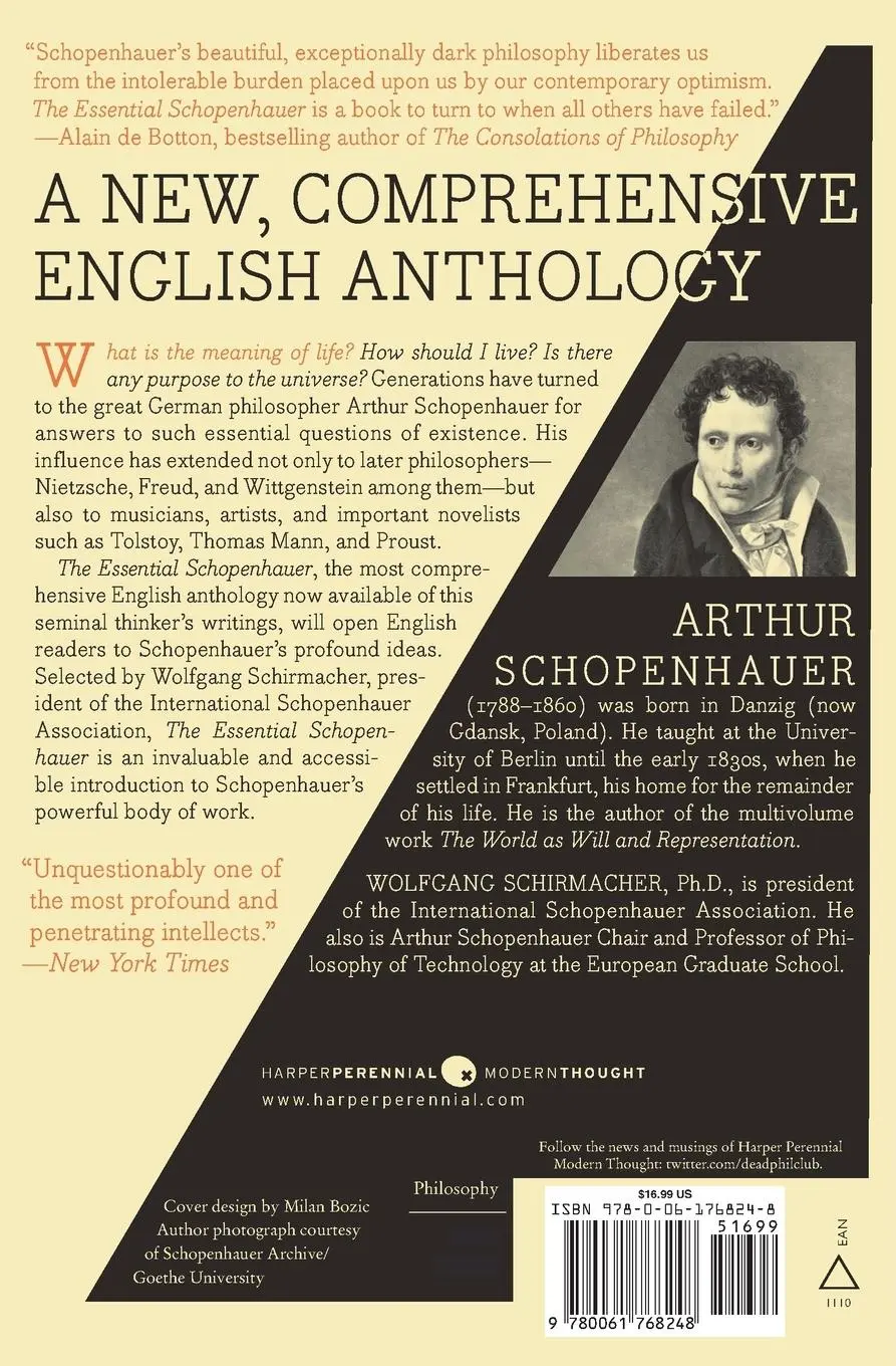 Rückseite: 9780061768248 | Essential Schopenhauer, The | Arthur Schopenhauer | Taschenbuch | 2010