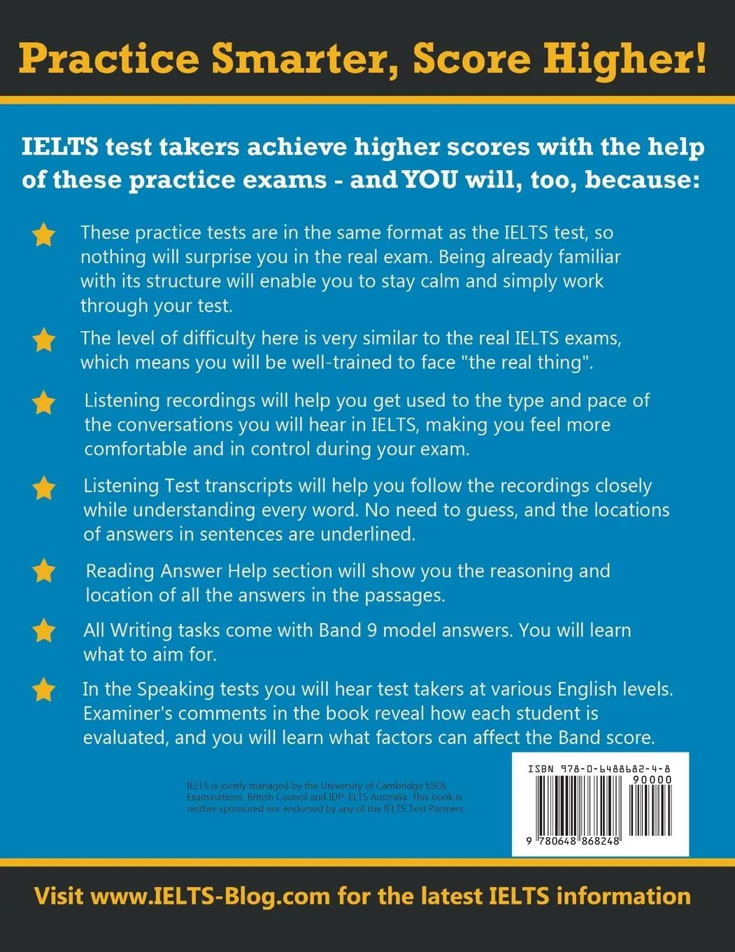 Rückseite: 9780648868248 | IELTS 5 Practice Tests, General Set 7 | Tests No. 31-35 | Taschenbuch