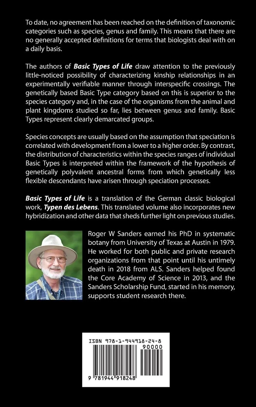 Rückseite: 9781944918248 | Basic Types of Life | Roger W Sanders | Buch | Englisch | 2025
