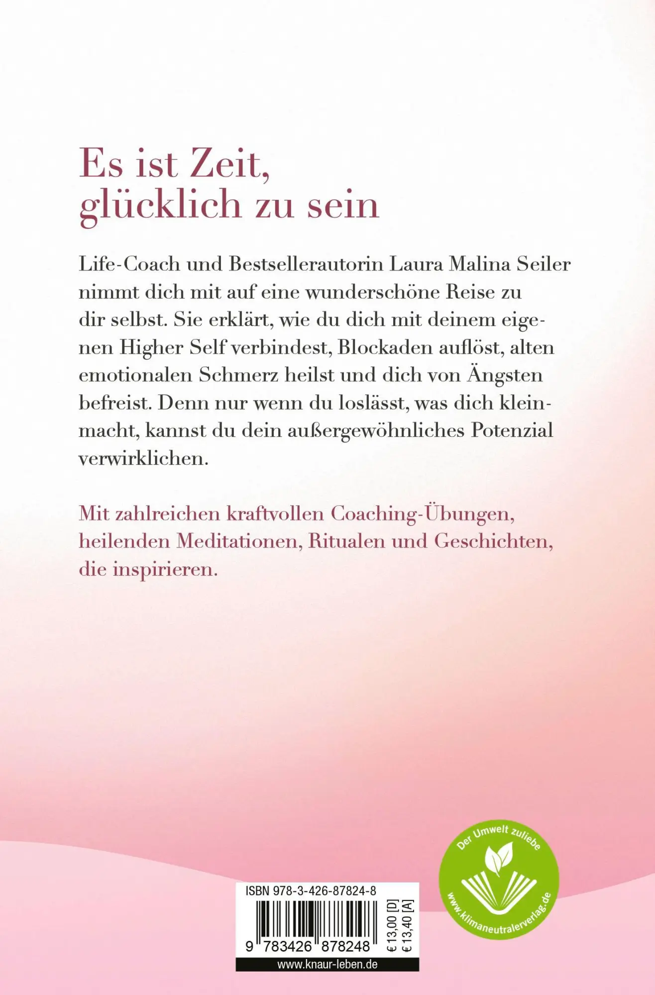 Rückseite: 9783426878248 | Mögest du glücklich sein | Laura Malina Seiler | Taschenbuch | 288 S.
