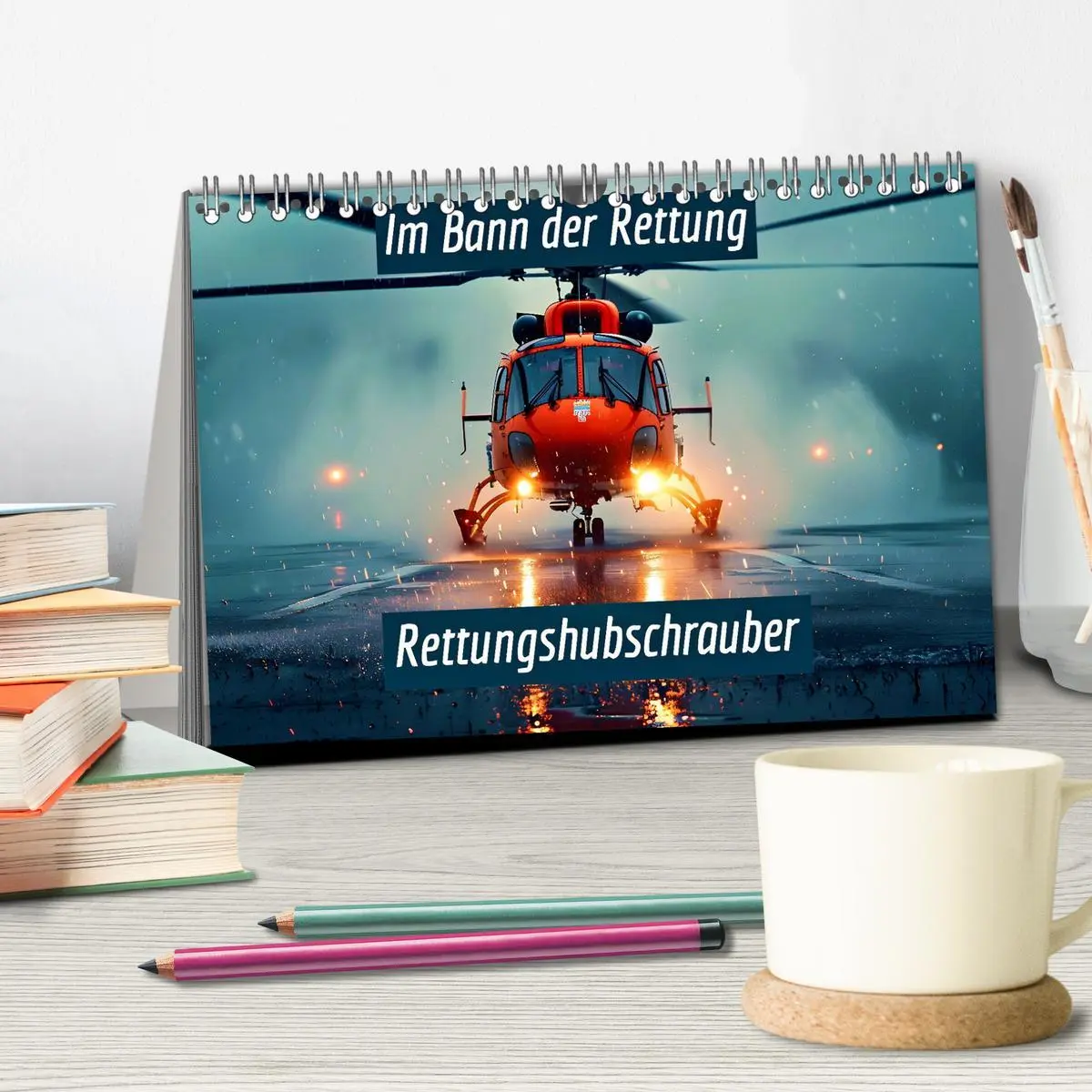 Bild: 9783457258248 | Im Bann der Rettung - Rettungshubschrauber (Tischkalender 2026 DIN...
