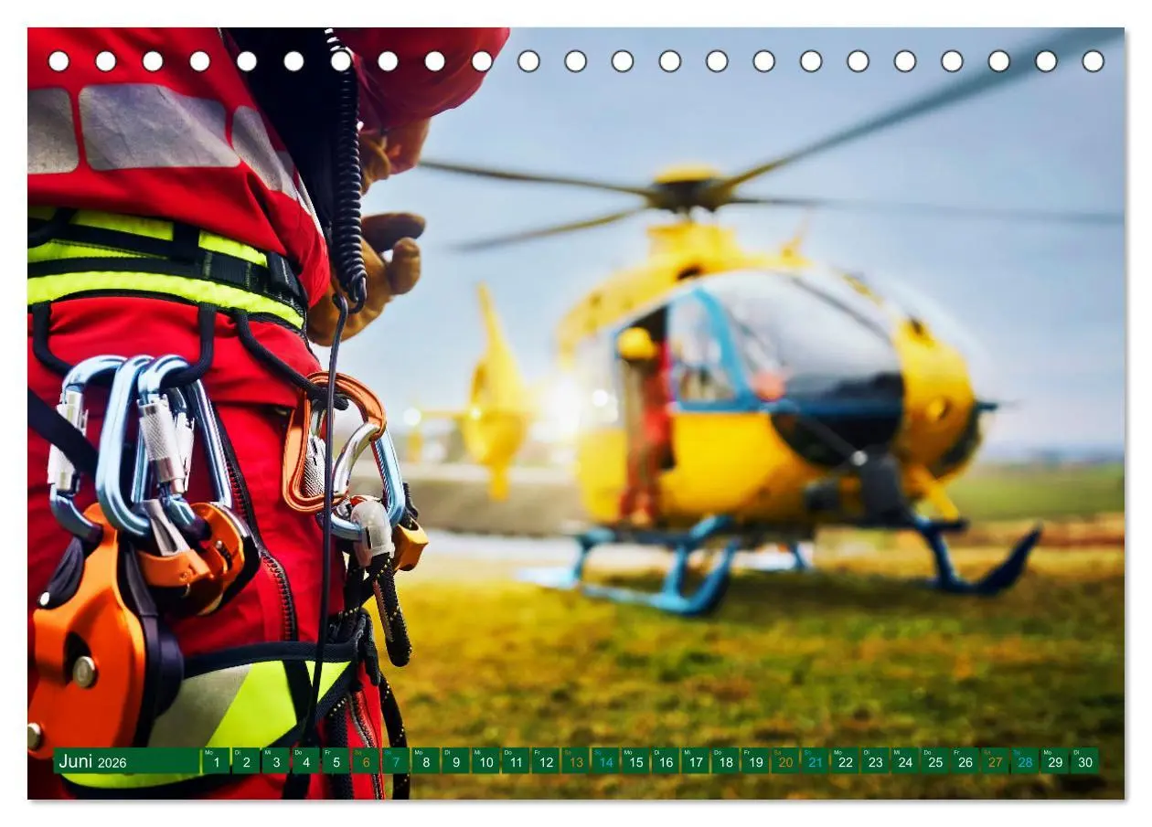 Bild: 9783457258248 | Im Bann der Rettung - Rettungshubschrauber (Tischkalender 2026 DIN...
