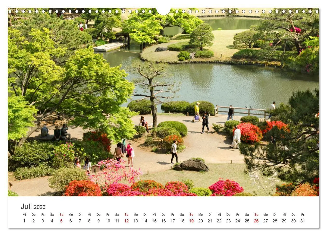 Bild: 9783457638248 | Gärten in Japan (Wandkalender 2026 DIN A3 quer), CALVENDO...