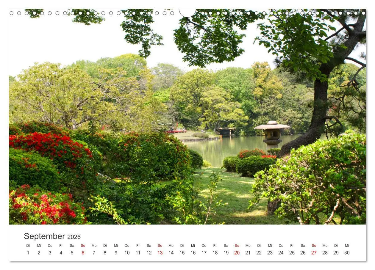 Bild: 9783457638248 | Gärten in Japan (Wandkalender 2026 DIN A3 quer), CALVENDO...